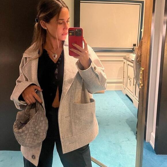 NWT Favorite Daughter THE NICO BOMBER Size XXL in Grey Wool Blend - Picture 4 of 13